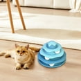 thumbnail image 5 of OAVQHLG3B Cat Toys Ball Track, Turntable Cat Tower Toy with 3-Tier Roller, Multi-Level Interactive Cat Toys for Indoor Cats, Fun Puzzle Kitten Exercise Toys with Colorful Chase Balls, 5 of 5