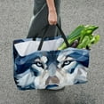 thumbnail image 7 of Wolf Large Capacity, Foldable Reusable Tote Bag - Oxford Cloth Storage Bin, Laundry Bag, Storage Bag, 7 of 7