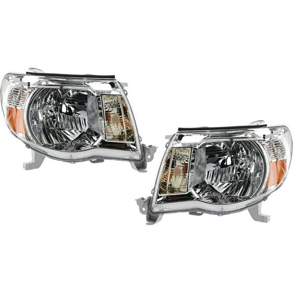 Garage-Pro Driver and Passenger Side Headlight for Toyota Tacoma Base Pre Runner X-Runner 2005-2011 Halogen With bulb(s) CAPA For Models Without Sport Package Replaces# 8111004163 8115004163