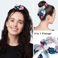 thumbnail image 5 of Peace Dove Women Surgical Cap with Bow Hair Matching Scrunchys, Long Hair Scrub Hat with Bow Hair Matching Scrunchy Ponytail Holder, 5 of 6