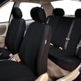 thumbnail image 2 of Juego completo de fundas de neopreno FH Group para asientos de coche, universales, negras, 2 of 9