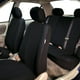 thumbnail image 2 of Juego completo de fundas de neopreno FH Group para asientos de coche, universales, negras, 2 of 9