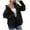 Black, variant on Shacket for Women 2024 Women Corduroy Shacket Jacket 2024 Long Sleeve Button Down Casual Flannel Boyfriend Fall Shirt