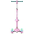 thumbnail image 4 of GOTRAX BoblooPro 3-Wheel Light-Up Kick Scooter For Kids Ages 3-8, with Folding Adjustable/Rmovable Seat, Pink, 4 of 5