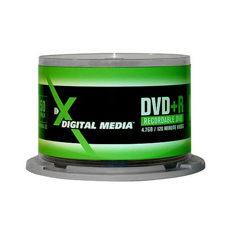 X Digital Media DVD+R 8X 50-Pack