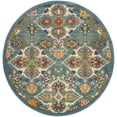 thumbnail image 2 of Nourison Allur Persian Turquoise/Ivory 5'3" x round Area Rug (5 Round), 2 of 9