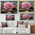 thumbnail image 4 of Designart "In Pink Flowers Serenity painting" Floral Floater Framed Wall Decor, 4 of 7