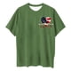 thumbnail image 4 of Camiseta de Cuello Redondo Impresa Delantera Y Trasera Del Día de la Independencia de las Mujeres, Tops Cortos Casuales para las Mujeres, 4 of 5