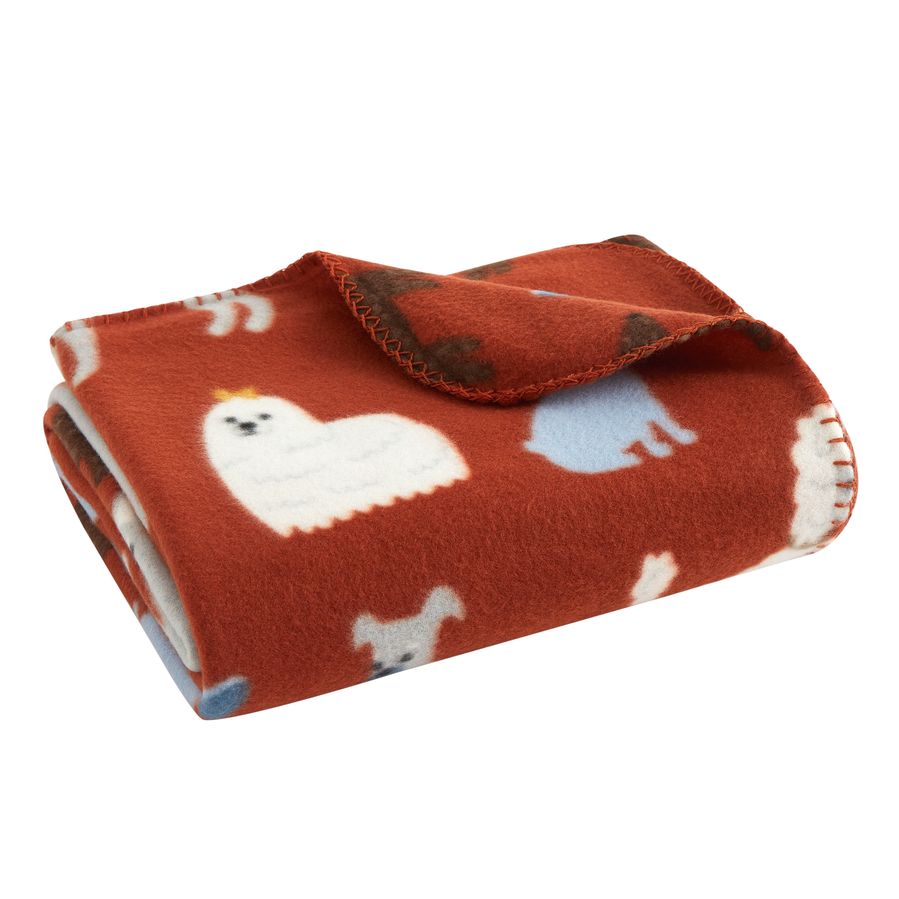 Mainstays Dog Print Fleece Throw