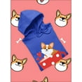 thumbnail image 3 of Corgi Pup In Big Red Mug Hoodie Women -Image by Shutterstock, Female 3X-Large, 3 of 4