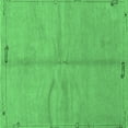 thumbnail image 1 of Ahgly Company Indoor Square Abstract Emerald Green Modern Area Rugs, 3' Square, 1 of 4