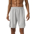 thumbnail image 1 of Styesk Mens Shorts Men's Sports Shorts Summer Loose Drawstring Air Breathable Running Shorts Solid Color Sports Shorts, 1 of 8