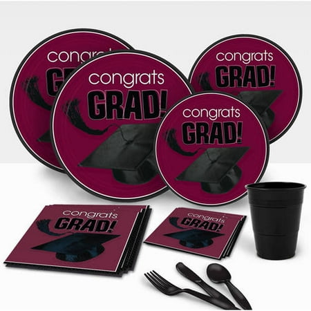 Congrats Graduate Party Pack for 18, Blue