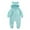 Light Blue, variant on Fesfesfes Toddler Baby Fleece Onesies Boys Girls Color Plush Cute Bear Ears Winter Thick Keep Warm Jumpsuit Romper