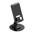 thumbnail image 1 of stanreset Phone Holder Desktop Stand Swivel Mount Phones Rack Adjustment Convenience Aluminum Alloy Rotatable Mobilephone Bracket Black, 1 of 1