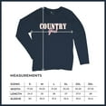 thumbnail image 7 of Country Girl Logo Women's Long Sleeve T-shirt Western Rodeo Style Southern Pride Cowgirl Rustic Feminine Farm Life Ranch, 7 of 7