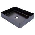 thumbnail image 7 of Eden Bath EB-SS002BK 18.9 x 14.6 in. Rectangular Stainless Steel Vessel Sink with Drain in Black, 7 of 7