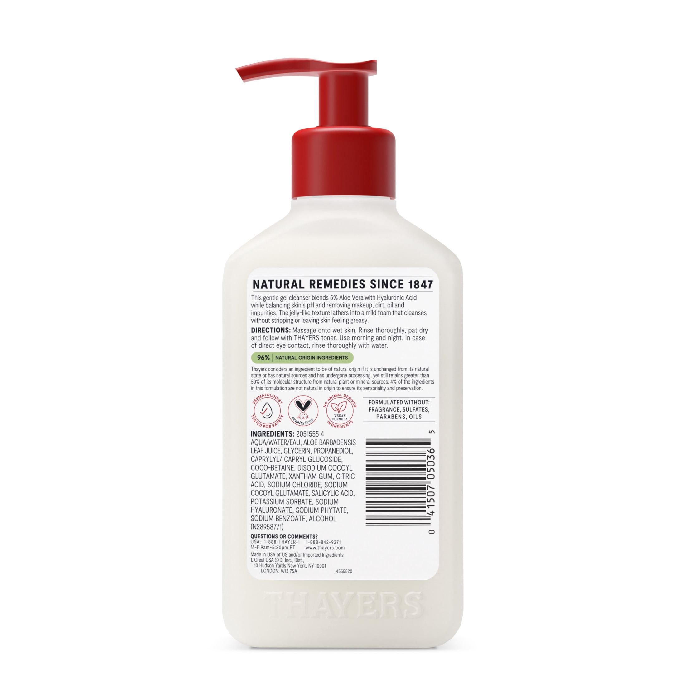 Thayers, Face Care pH Balancing Daily Cleanser, Aloe Vera, 8 fl oz