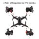 thumbnail image 4 of Kuymtek 4 pares de hélices de repuesto de liberación rápida para DJI FPV Combo (borde rojo), 4 of 9
