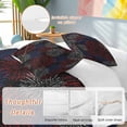 thumbnail image 2 of 3 Piece Independence Day Duvet Cover Set Twin Size,Microfiber Comforter/Quilt Cover with Corner Ties and 2 Pillowcases,Red Blue Fireworks Vintage Abstract All Season Soft Bedding with Zipper Closure, 2 of 8