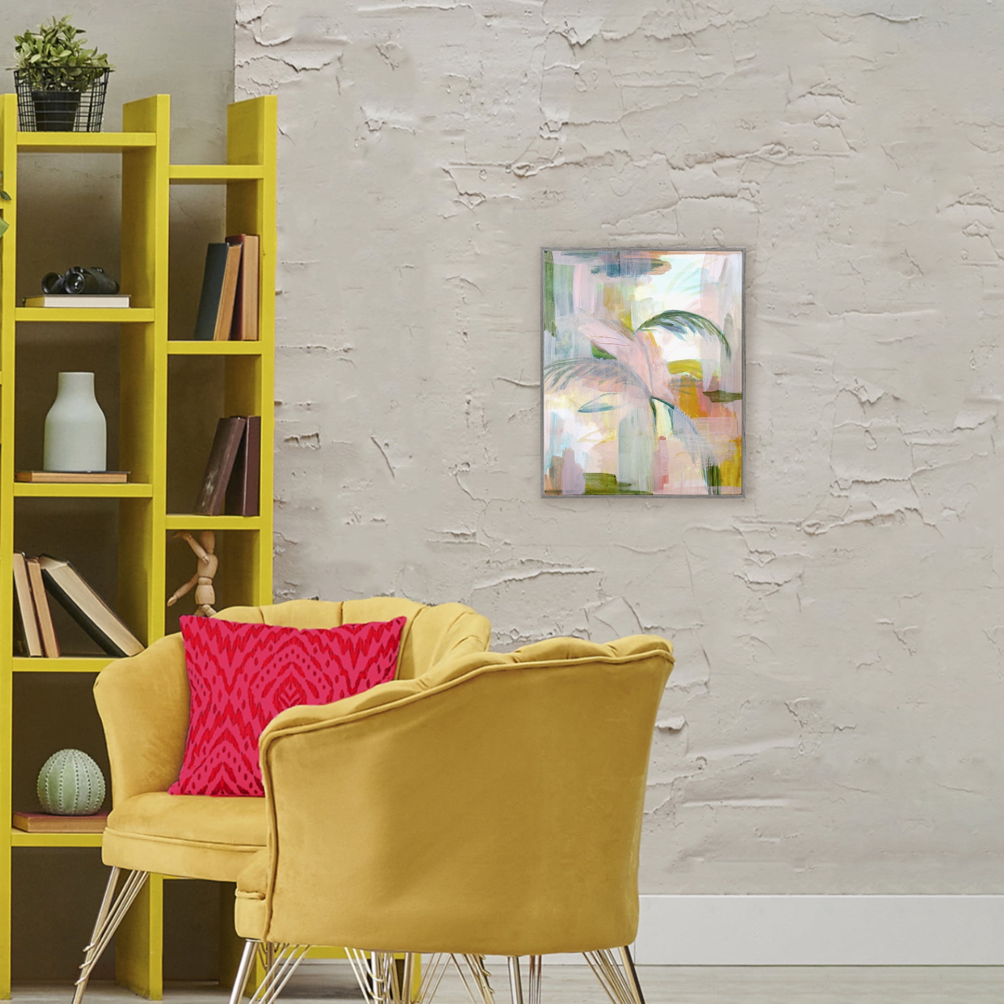 Stupell Industries Palm City Expression Gray Framed Giclee Art, design by Gemma Bardot