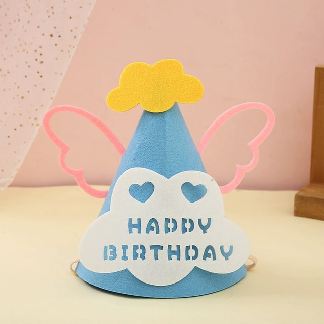 Sombreros de fiesta Sombrero de tela de cumpleaños para adultos y niños, sombrero de cumpleaños con un traje cómodo y ajustable, sombreros coloridos de celebración para una decoración divertida y