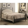 thumbnail image 2 of Bowery Hill Transitional Metal Full Poster Panel Bed in Silver, 2 of 7