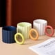 thumbnail image 5 of Bewildely Taza de cerámica para té, leche, agua, desayuno, avena, taza con asa grande, tazas de cocina, accesorios para beber, suministros Juegos de servir café y té Amarillo Bewildely HA080844-02, 5 of 6