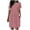 Wine, variant on PuLe 【New】 Summer Short Sleeve Dress Women’s Casual Summer T Shirt Dress Loose Short Sleeve Tunic Dress with Pocket for Women 