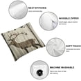 thumbnail image 6 of HGOD Design Fashion Deer Sofa Bed Home Decoration Pillow Case Forest Deer and Bird Art Cushion Cover Cotton 1 set of 2, various sizes, 6 of 7