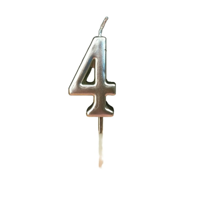 Bearachild Pastel Aniversario Prop ABS Decoración de pasteles Adornos Sin humo Tealights Accesorios de vacaciones Velas de cumpleaños Plata 4 Type3 NO3 Bearachild HA063071-15B