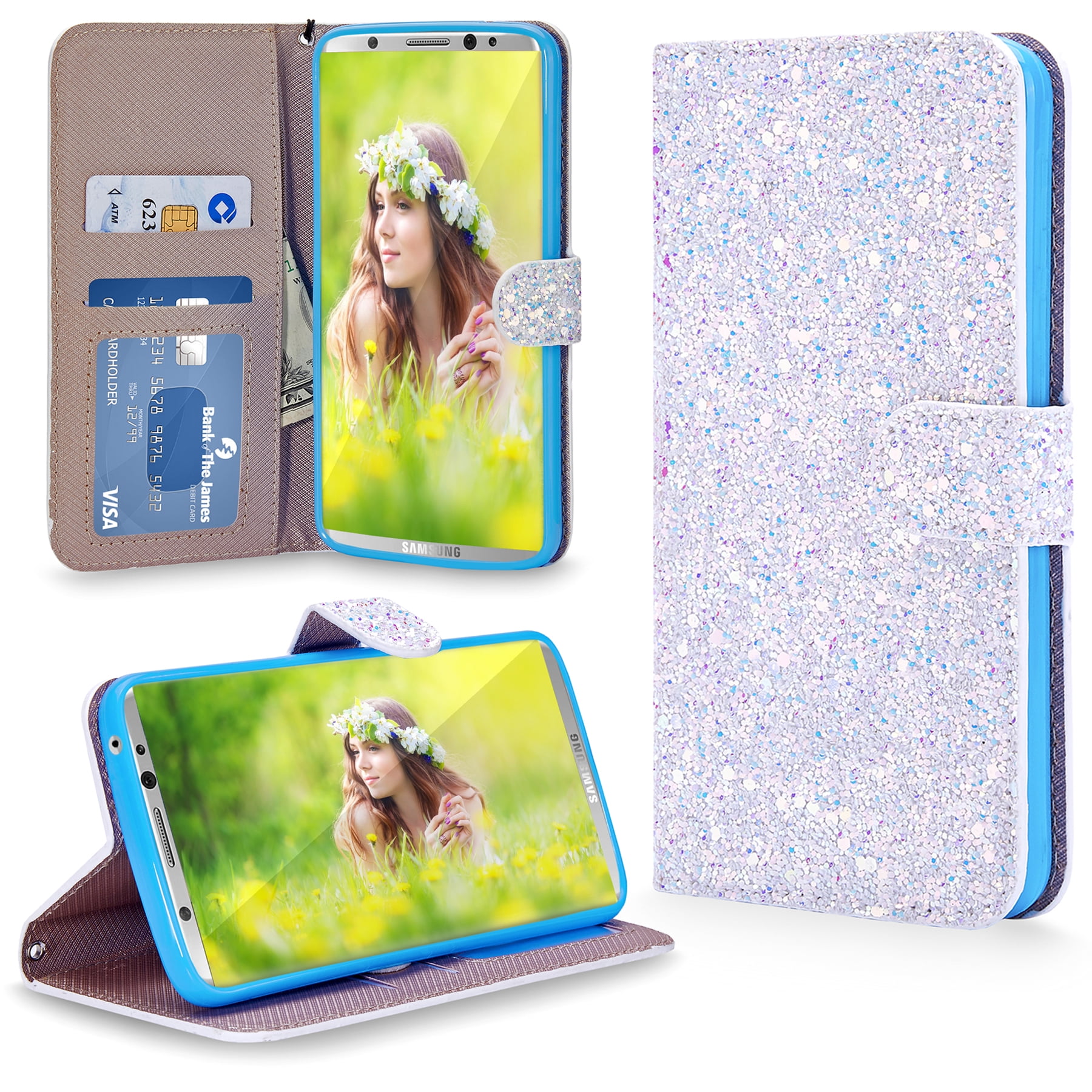 Galaxy S8 Plus case, Cellularvilla [Bling] Luxury Multi Tonal Glitter