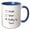 Blue/White, variant on 3drose, Single Taken Building My Empire Funny Checkbox Relationship Status, 11oz Two-tone Red Mug
