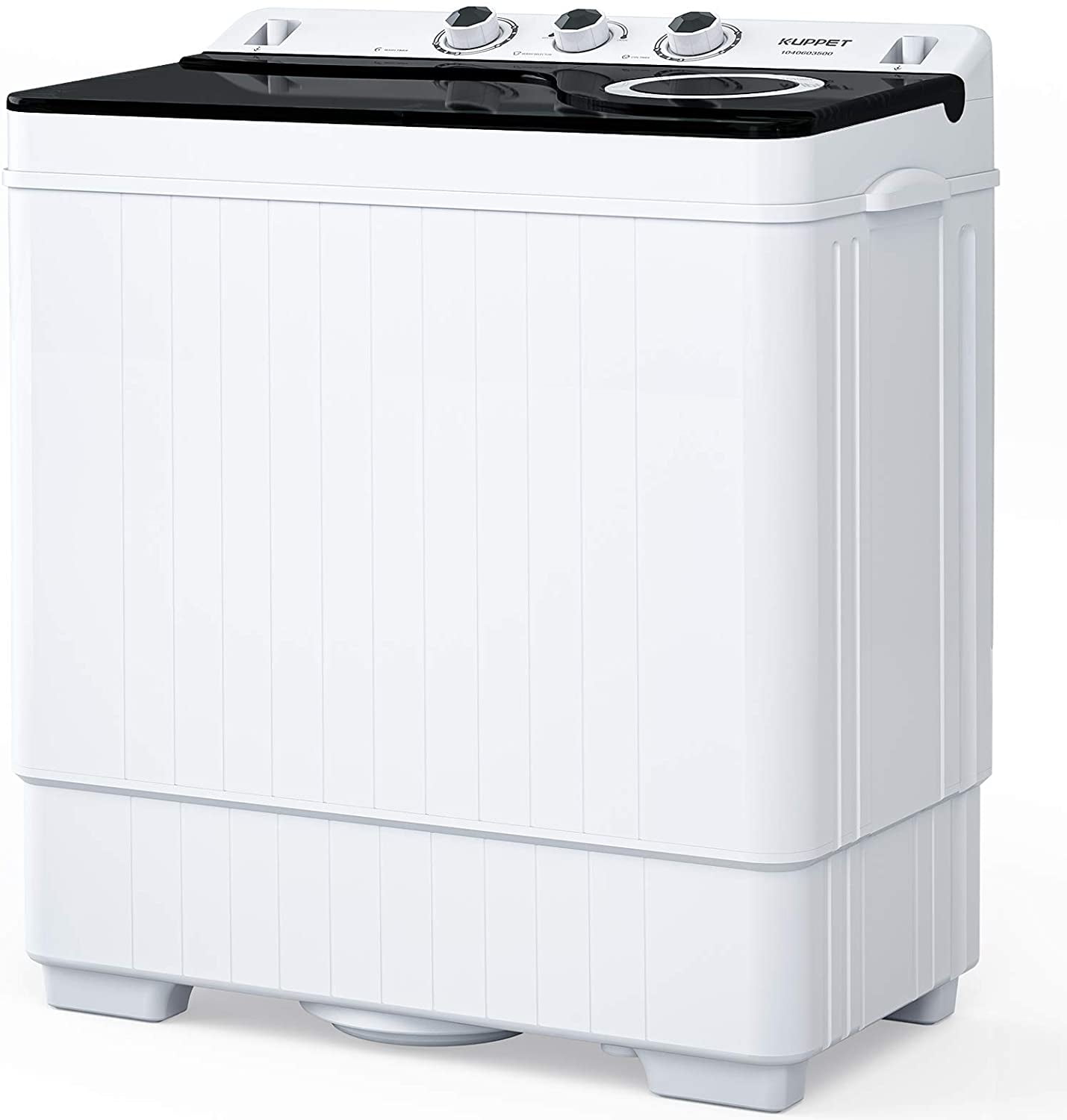 KUPPET Compact Twin Tub Portable Mini Washing Machine 26lbs Capacity