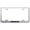 Brushed Chrome, variant on Acura RDX Laser Etched Logo Wide Body License Plate Frame (Silver)