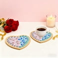 thumbnail image 6 of Valentines Day Crafts Mosaicss Tile Set Wooden Cup Mats Mixed Color Mosaicss Set Crafts Pack 6ml, 6 of 6