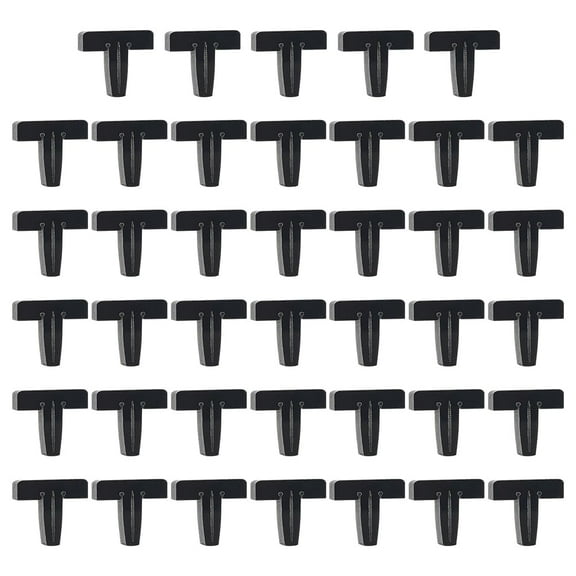 40Pcs Acrylic Honeycomb Tray Pins 0.78x0.68inch Laser Engraving Crumb Tray Pins Hold Down Pins with Laser Cutter and Engraver Machine for Accessories Compatible Black DIY