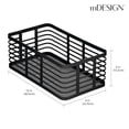 thumbnail image 4 of mDesign Metal Wire Organizer Basket for Kitchen/Pantry, 3 Pack, Matte Black, 4 of 8