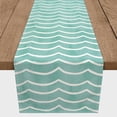 thumbnail image 3 of Creative Products Light Teal Soft Waves 16x90 Poly Twill Table Runner, 3 of 3