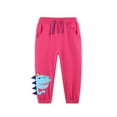 thumbnail image 2 of Bellafa Toddler Girls Sweatpants Kids Casual Athletic Pull-On Cotton Jogger Pants with Drawstring for Boys Girls-Dinosuar, 2 of 9