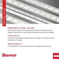 thumbnail image 3 of Regla de acero Starrett C604RE-6 de 15 cm con graduaciones en pulgadas 4R, 3 of 8