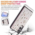 thumbnail image 5 of Dteck for Samsung Galaxy S25 Edge Wallet Case with Card Holder, RFID Blocking Credit Slots Kickstand Shockproof Flip Folio Leather Cover with Trendy Floral Design for Women Girls,Dried Flower, 5 of 6