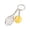 Yellow, variant on Mini Tennis Racket Keychain Felt Tennis Ball Pendant Charm Sport Souvenir Key Ring for Tennis Fans Backpack Purse Car Key Gift Decoration