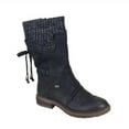 thumbnail image 3 of Bottes de Neige d'Hiver Chaudes pour Femmes avec Lacets et Talon Épais Design Vintage, 3 of 6