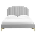 thumbnail image 4 of Colette King Performance Velvet Platform Bed, 4 of 10