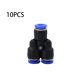 thumbnail image 3 of Scienceny 10 pack/lote conector de manguera de aire rápido y fácil para herramientas neumáticas tubo fácil instalación resistencia duradera Suministros de soldadura Y-tee PY 6【 Ordinario 6 mm, 3 of 6