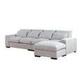 thumbnail image 4 of Devion Furniture Reversible Sectional Sofa with Ottoman, Gray, 4 of 8