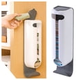 thumbnail image 2 of Plastic Bag Holder, Loetky Kitchen Grocery Bags Holder Wall Mount Plastic Bags Organizer Kitchen Plastic Grocery Bags Dispenser Old Bags to the Wall Or Cabinet, 1X Wall-Mounted Sock Storage Box Shell, 2 of 9