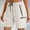 White, variant on Womens Trendy Athletic Shorts Lightweight Quick Dry Summer Short Athletic Outdoor Shorts with Zippered Pocket