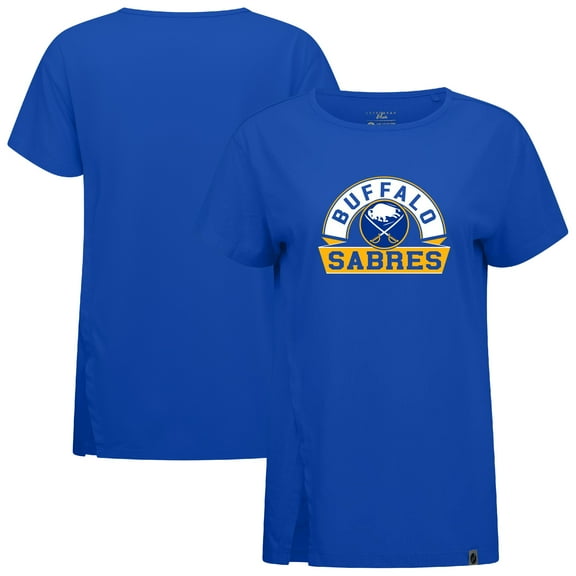 Women's Levelwear  Royal Buffalo Sabres Influx Banner Arch T-Shirt